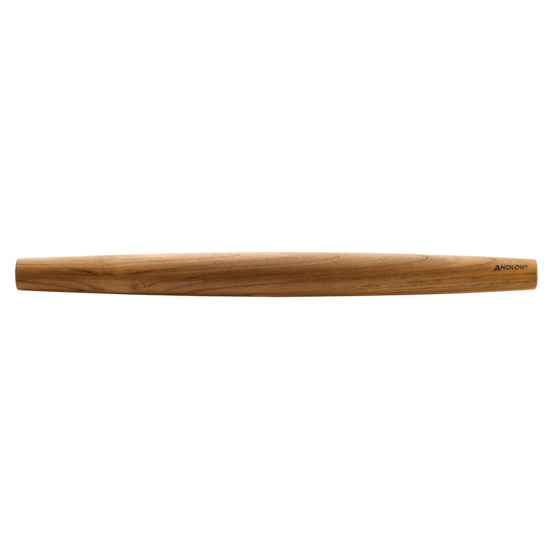 Anolon Tools and Gadgets 3-Piece Prep Set Pastry Wheel Cutter, Pastry Brush, 19" French Rolling Pin - Image 3